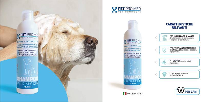 shampoo igienizzante per cani