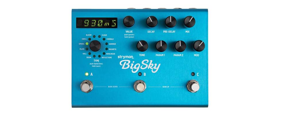 STRYMON Big Sky, il miglior pedale effetto Riverbero