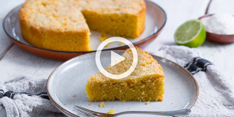 Torta soffice cocco e lime (VIDEO RICETTA)