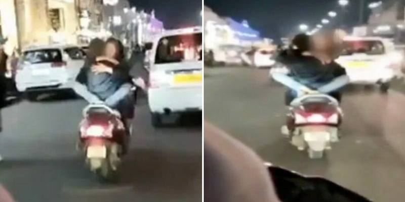 Atti osceni in scooter con la fidanzata: baci e abbracci sulla sella, arrestato