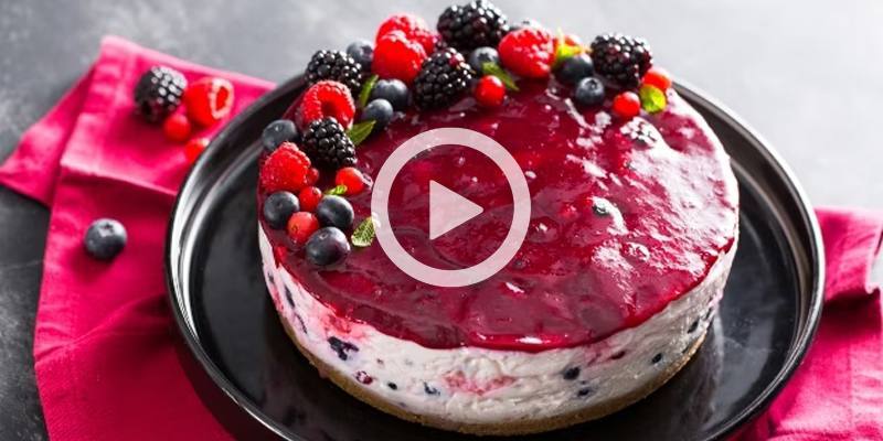 Cheesecake ai frutti di bosco (VIDEO RICETTA)