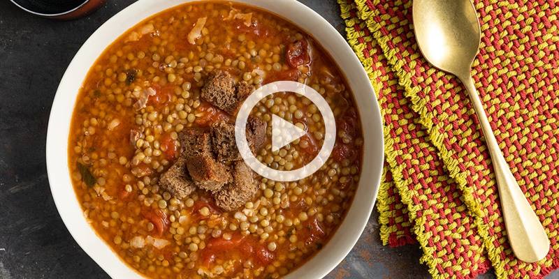 Zuppa di lenticchie (VIDEO RICETTA)