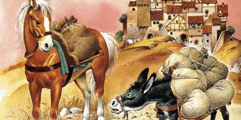 Favola: Il cavallo e l’asino