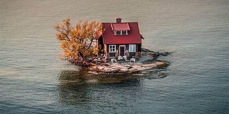 Il video dell'isola abitata più piccola al mondo