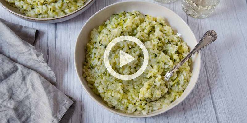 Risotto con zucchine (VIDEO RICETTA)