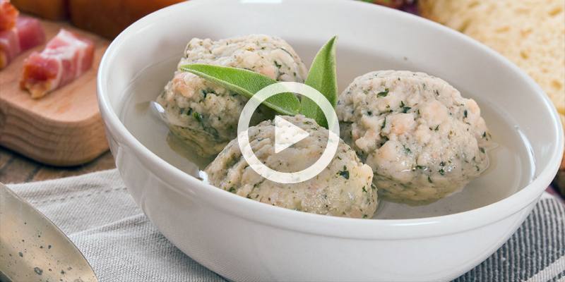 Canederli alla tirolese (Knödel) (VIDEO RICETTA)