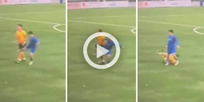 Il video del fallo più antisportivo dell’anno con squalifica a vita per il calciatore