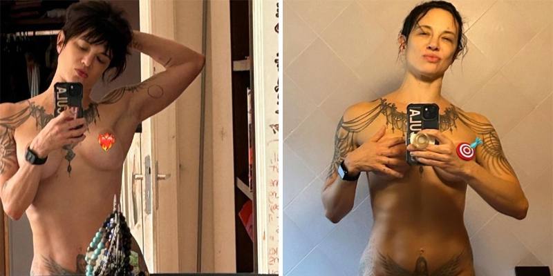 Asia Argento nuda su Instagram